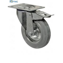 Колеса поворотные Серия 21 Norma с крепежной панелью и тормозом